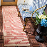 Safavieh Beach House Bhs123Q Red/Creme Rugs.