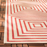 Safavieh Beach House Bhs123Q Red/Creme Rugs.
