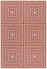 Safavieh Beach House Bhs123Q Red/Creme Rugs.