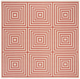 Safavieh Beach House Bhs123Q Red/Creme Rugs.
