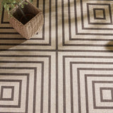 Safavieh Beach House Bhs123U Creme/Brown Rug.