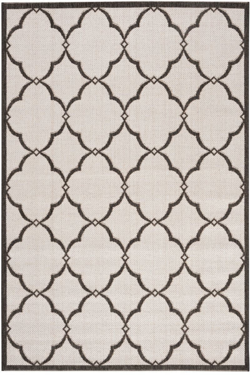 Safavieh Beach House Bhs125A Light Grey/Charcoal Rug.