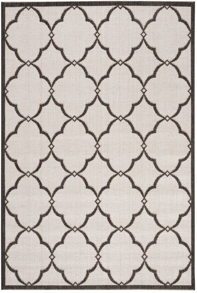 Safavieh Beach House Bhs125A Light Grey/Charcoal Rug.