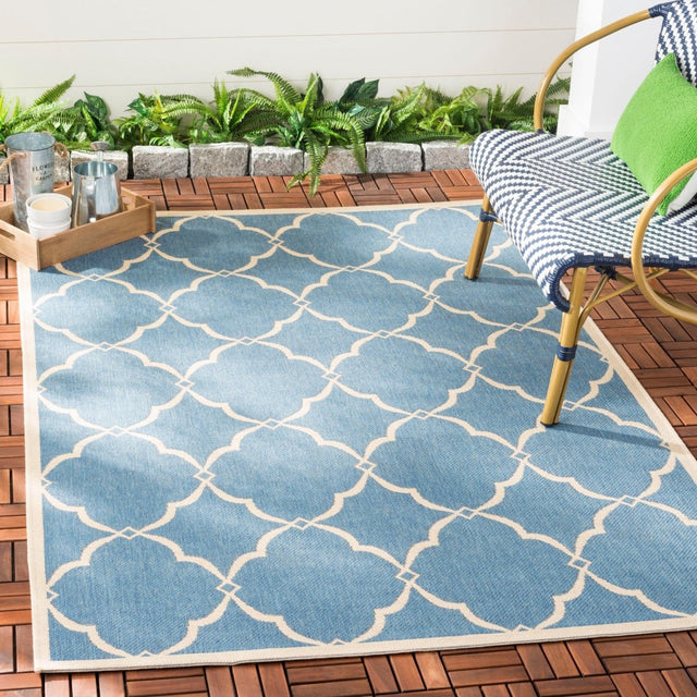 Safavieh Beach House Bhs125M Blue/Creme Rugs.