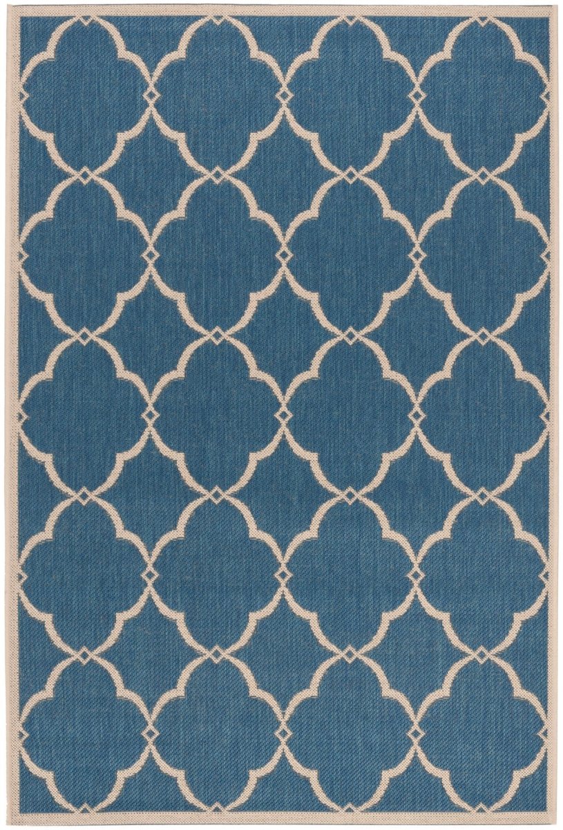 Safavieh Beach House Bhs125M Blue/Creme Rugs.