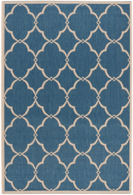 Safavieh Beach House Bhs125M Blue/Creme Rugs.