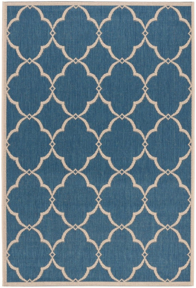 Safavieh Beach House Bhs125M Blue/Creme Rugs.