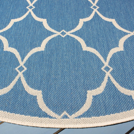 Safavieh Beach House Bhs125M Blue/Creme Rugs.