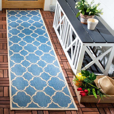 Safavieh Beach House Bhs125M Blue/Creme Rugs.