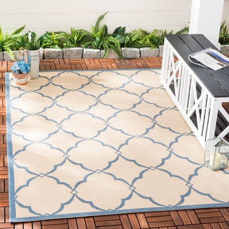 Safavieh Beach House Bhs125N Cream/Blue Rugs.