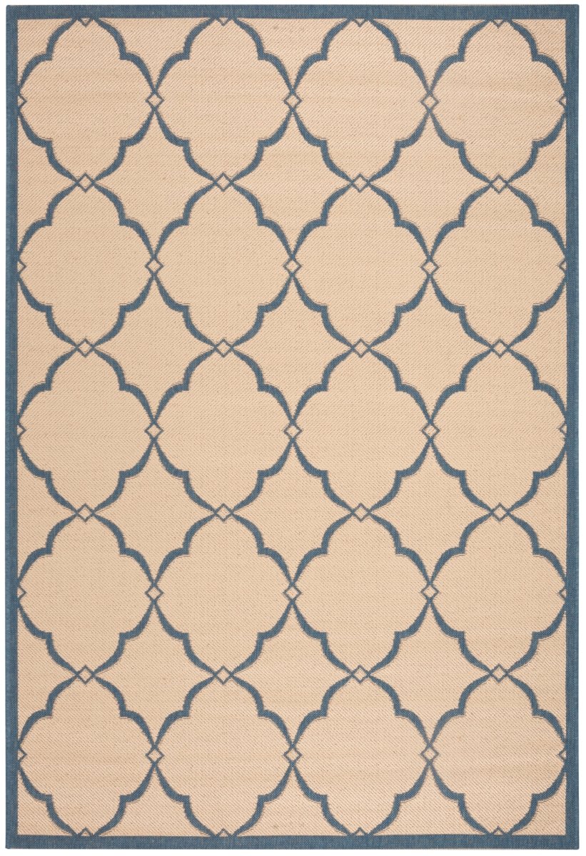 Safavieh Beach House Bhs125N Cream/Blue Rugs.