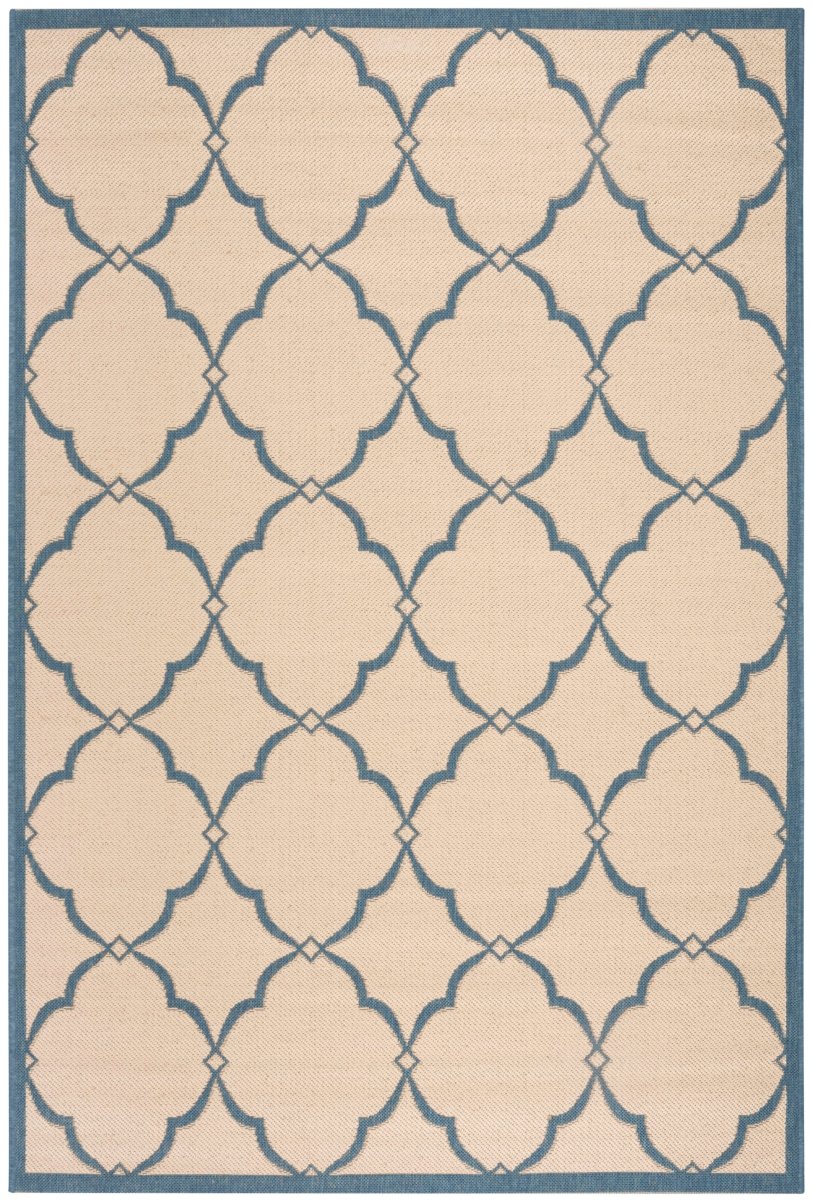 Safavieh Beach House Bhs125N Cream/Blue Rugs.