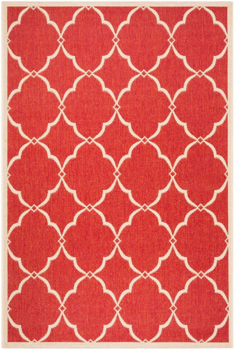 Safavieh Beach House Bhs125Q Red/Creme Rugs.