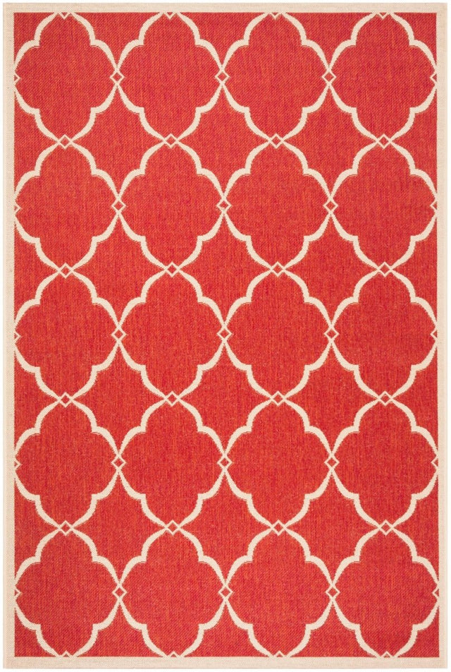 Safavieh Beach House Bhs125Q Red/Creme Rugs.