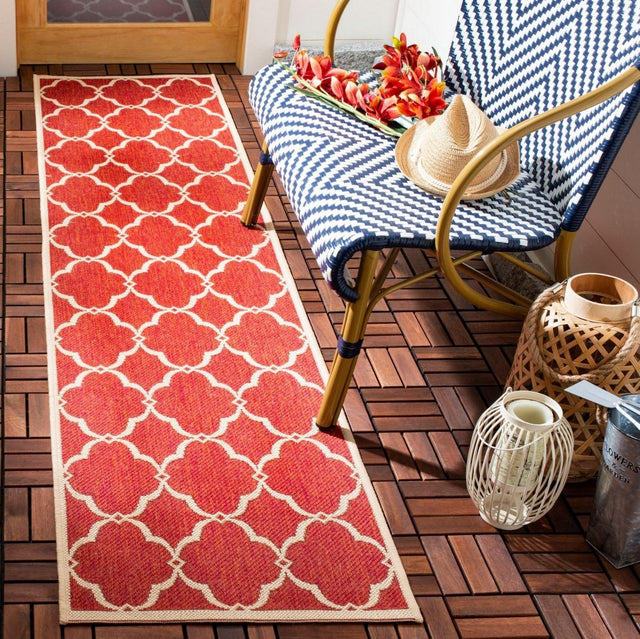 Safavieh Beach House Bhs125Q Red/Creme Rugs.