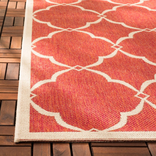 Safavieh Beach House Bhs125Q Red/Creme Rugs.