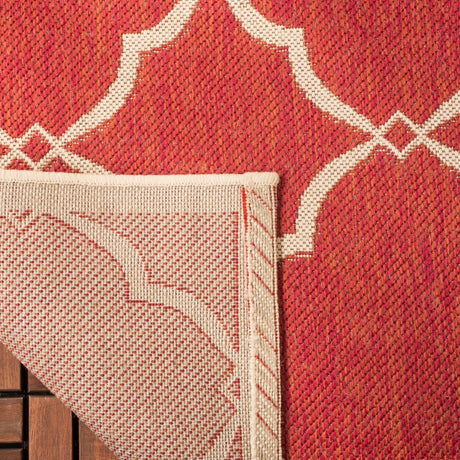 Safavieh Beach House Bhs125Q Red/Creme Rugs.