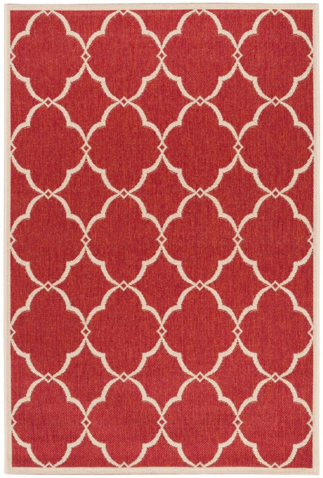 Safavieh Beach House Bhs125Q Red/Creme Rugs.