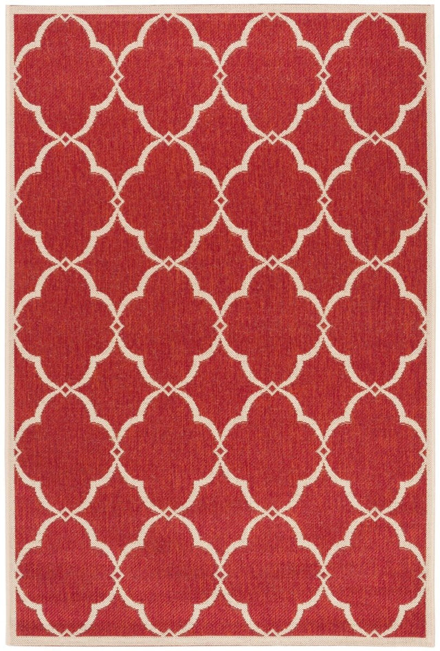 Safavieh Beach House Bhs125Q Red/Creme Rugs.