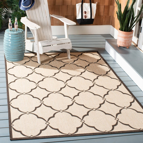 Safavieh Beach House Bhs125U Creme/Brown Rug.