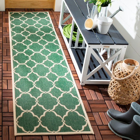 Safavieh Beach House Bhs125Y Green/Creme Rugs.