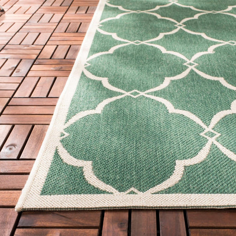 Safavieh Beach House Bhs125Y Green/Creme Rugs.