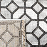 Safavieh Beach House Bhs127A Light Grey/Charcoal Rug.