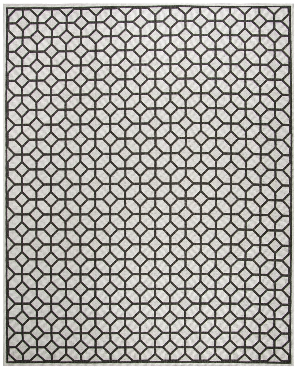 Safavieh Beach House Bhs127A Light Grey/Charcoal Rug.