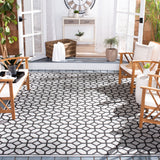 Safavieh Beach House Bhs127A Light Grey/Charcoal Rug.