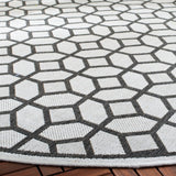 Safavieh Beach House Bhs127A Light Grey/Charcoal Rug.