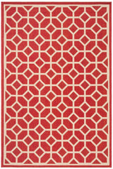 Safavieh Beach House Bhs127Q Red/Creme Rugs.