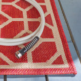 Safavieh Beach House Bhs127Q Red/Creme Rugs.