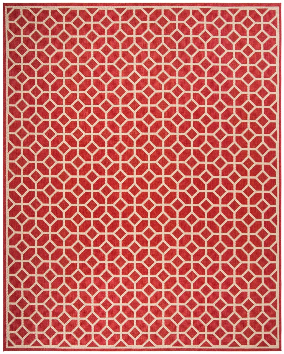 Safavieh Beach House Bhs127Q Red/Creme Rugs.