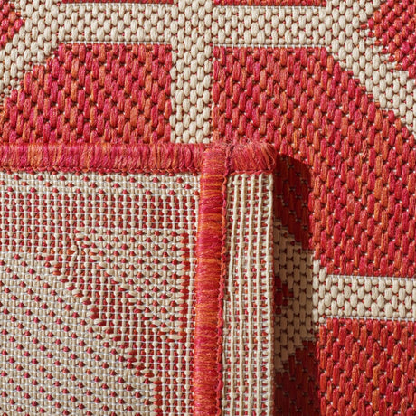 Safavieh Beach House Bhs127Q Red/Creme Rugs.