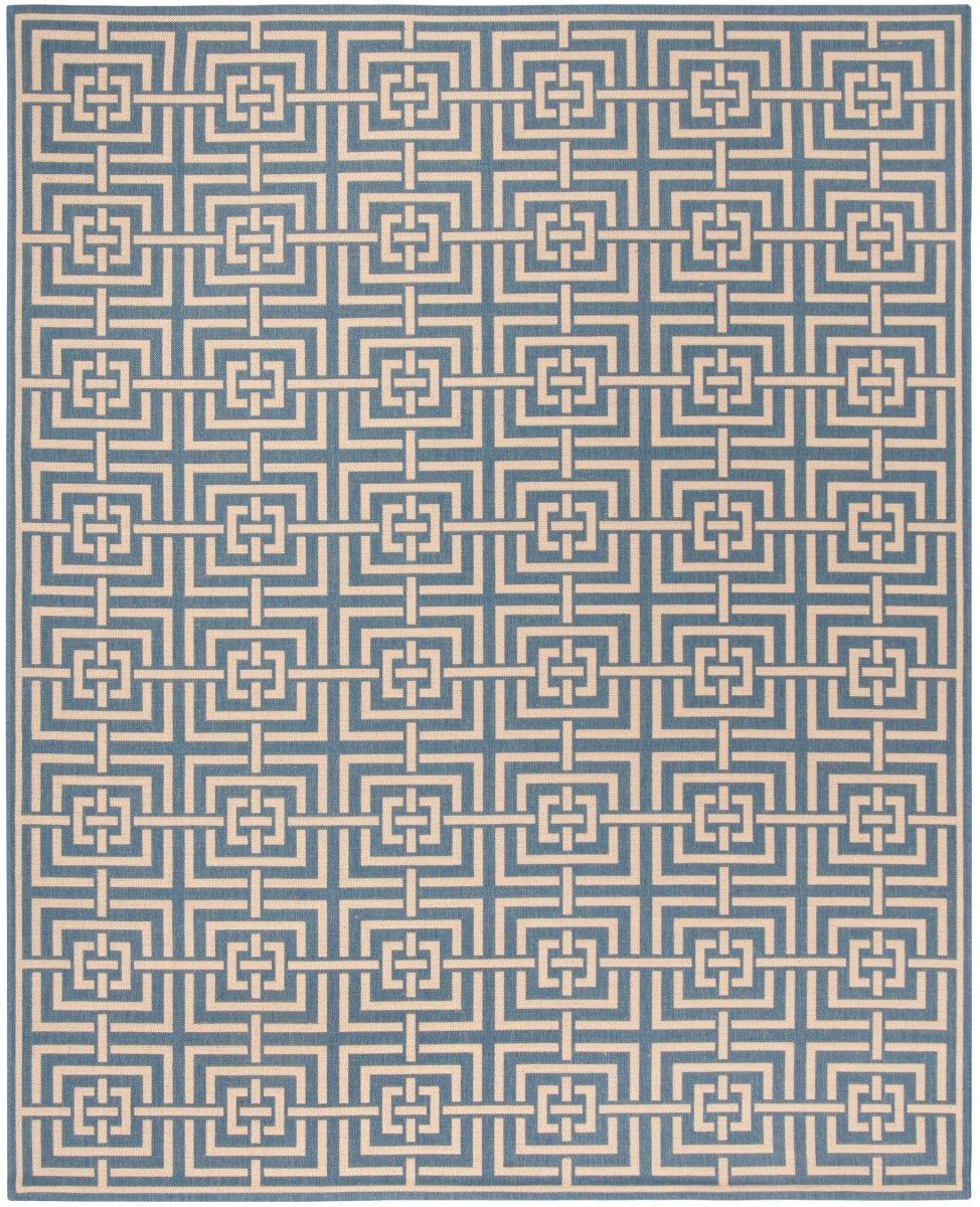 Safavieh Beach House Bhs128M Blue/Creme Rugs.