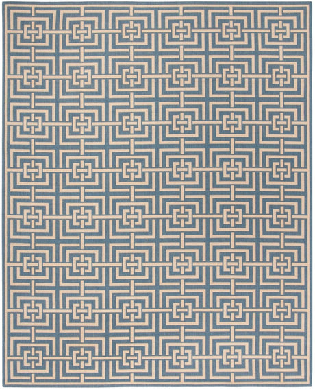 Safavieh Beach House Bhs128M Blue/Creme Rugs.