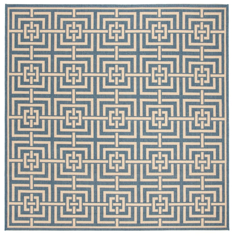 Safavieh Beach House Bhs128M Blue/Creme Rugs.