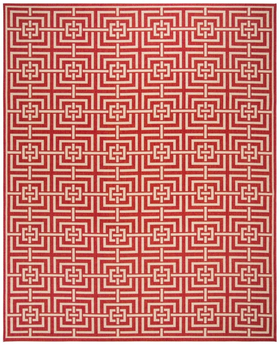 Safavieh Beach House Bhs128Q Red/Creme Rugs.