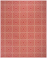 Safavieh Beach House Bhs128Q Red/Creme Rugs.