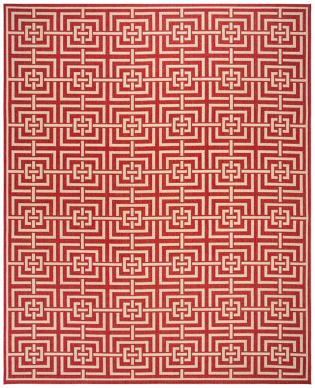 Safavieh Beach House Bhs128Q Red/Creme Rugs.
