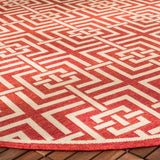 Safavieh Beach House Bhs128Q Red/Creme Rugs.