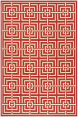 Safavieh Beach House Bhs128Q Red/Creme Rugs.