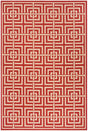 Safavieh Beach House Bhs128Q Red/Creme Rugs.