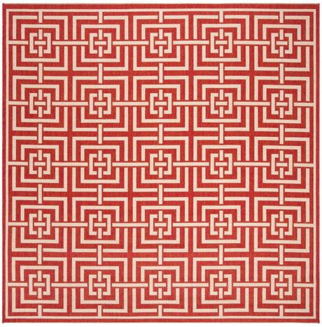 Safavieh Beach House Bhs128Q Red/Creme Rugs.