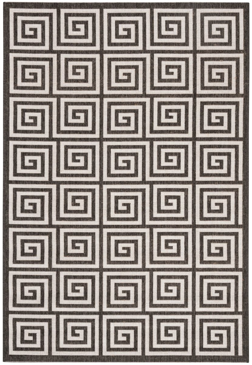 Safavieh Beach House Bhs129A Light Grey/Charcoal Rug.