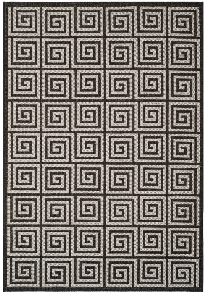 Safavieh Beach House Bhs129A Light Grey/Charcoal Rug.
