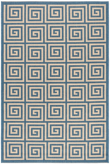 Safavieh Beach House Bhs129N Cream/Blue Rugs.
