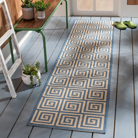 Safavieh Beach House Bhs129N Cream/Blue Rugs.