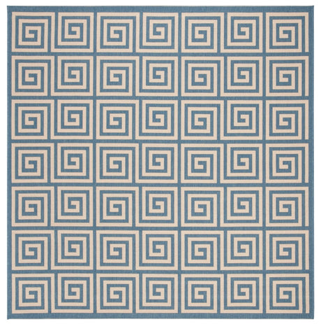Safavieh Beach House Bhs129N Cream/Blue Rugs.