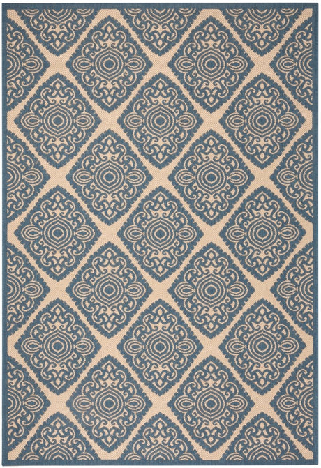 Safavieh Beach House Bhs132N Cream/Blue Rugs.